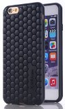 MIRAcase iPhone 6 47 inch Case Honeycomb Pattern Perfect Fit Scratch Resistant Premium Flexible Soft TPU  No Headphone Port Issue  Shock Absorbent  Ultra Thin  Light Weight Black