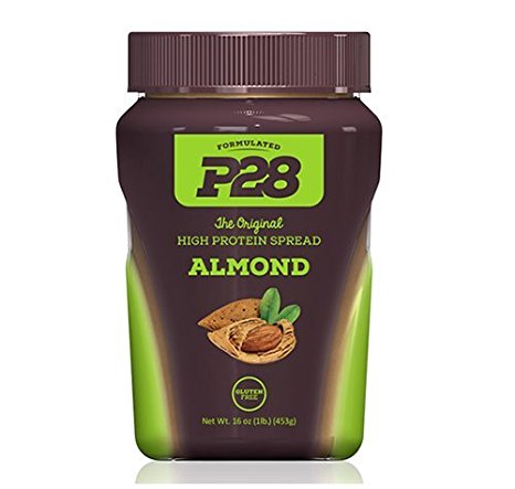 P28 Foods Formulated High Protein Spread, Almond Butter, 16 Ounce