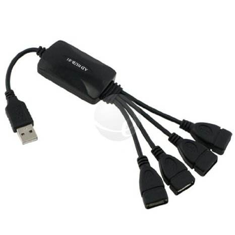 TOMTOP Octopus Extension 4-Port USB 2.0 Hub Adapter for Sony Playstation 3 PS3 Slim Xbox 360 Nintendo Wii
