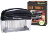 iPerfect Kitchen 48 Stainless Steel Blades Meat Tenderizer with Cleaning Brush - Set of 1 - Black