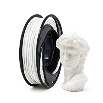 Gizmo Dorks Marble PLA 3D Printer Filament 3mm (2.85mm) 200g, White