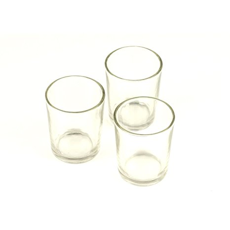Clear Glass Votive Holders, 2.5", Pack of 12