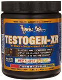 Ronnie Coleman Signature Series Testogen-XR Natural Testosterone Booster and Nitric Oxide Amplifing Combo Strawberry Lemonade 240 Gram30 Servings