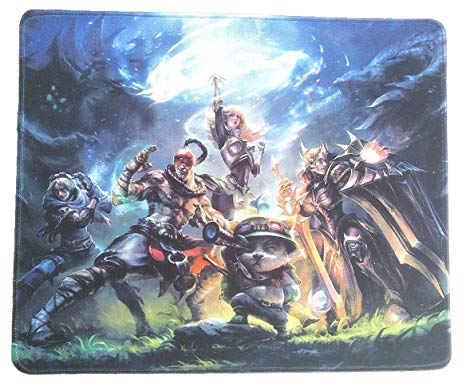 12x10 Inch LOL League of Legends Fans Gaming Collection Office Mouse Pad Non Slip Rubber Mouse mat