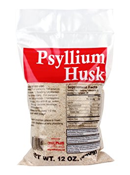 Health Plus 100% Pure Psyllium Husk Bags, 12 Ounce