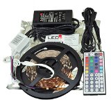 LEDwholesalers 164ft RGB Color Changing Kit with LED Flexible Strip Controller with 44-button Remote and Power Supply 2034RGB33153215