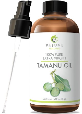 RejuveNaturals Extra Virgin Tamanu Oil - 100% Pure (4 Fl. Oz.) for Scars, Face, Hair, Skin and Nails