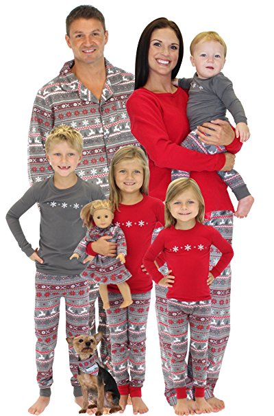 SleepytimePjs Family Matching Christmas Nordic Pajamas PJs Sets for the Family