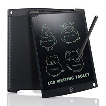 Newyes 12-Inch LCD Writing tablet-Can Be Used as Whiteboard Bulletin Board Kitchen Memo Notice Fridge Board Large Daily Planner (Black)