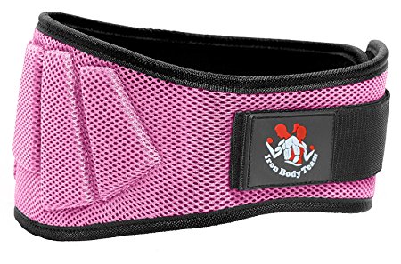 Fully Adjustable 6 Inch Weightlifting Belt | Thick Lower Back & Core Support For Men & Women | Essential For Bodybuilding, Powerlifting, Olympic Lifting, Crossfit, Deadlifts & Squats