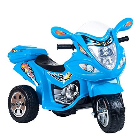 Ride on Toy, 3 Wheel Trike Motorcycle for Kids, Battery Powered Ride On Toy by Lil' Rider  – Ride on Toys for Boys and Girls, 2 - 5 Year Old - Blue