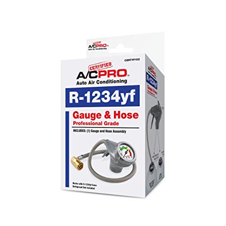 Certified A/C Pro CERTYF102-4 Recharge Gauge and Hose