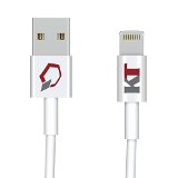 Apple MFi Certified Kash TechnologyTM Lifetime Guarantee 3ft iPhone 5 and 6 Charging Cable Premier Series Lightning Cable Rapid Charge Technology 8 pin to USB Sync Cable and Charger Compatible with iOS 7 and 8 for Apple iPhone 5  5s  5c  6  6 Plus  iPod 7  iPad Mini  Mini 2  Mini 3  iPad 4  iPad Air  iPad Air 2 1m  32ft Cord 1 Pack Frustration-Free Packaging