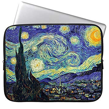 HESTECH 13-13.3 Neoprene Starry Night Laptop Case Computer Sleeve Compatible for 13" MacBook Air/Pro｜iPad Pro 12.9｜Dell HP Acer ASUS Samsung Lenovo Chromebook 13
