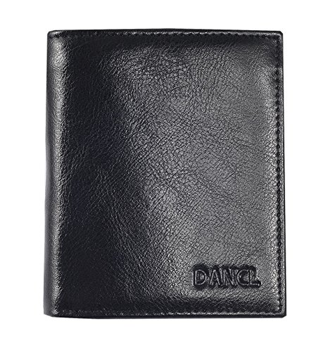 Mens Wallet Dancl Mens Genuine Leather Wallet Flipout ID Wallet Bifold Trifold Wallet Hybrid Men's Passcase Wallet