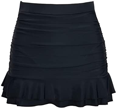 Firpearl Women's Ruched Swimsuit Bikini Tankini Bottom Ruffle Swim Skirt