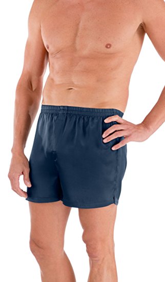 TexereSilk Men's 100% Silk Dress Boxers - Luxury Underwear for Men MS6102
