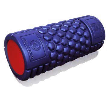 Muscle Foam Roller ✠ Revolutionary Textured Grid Exercises & Massages Muscles - Super High Density EVA Provides Deep Tissue Massage for Back, IT Band, Legs & Arms - Perfect for Pilates, CrossFit, Yoga, Running, Physical Therapy & Myofascial Release