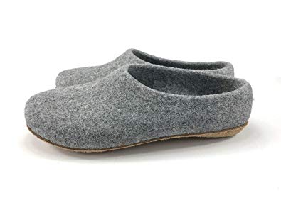 Kyrgies All Natural Artisan Wool Slippers with Molded Soles (High & Low Back)