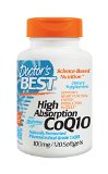 Doctors Best High Absorption Coq10 w BioPerine 100 mg 120 Soft gels