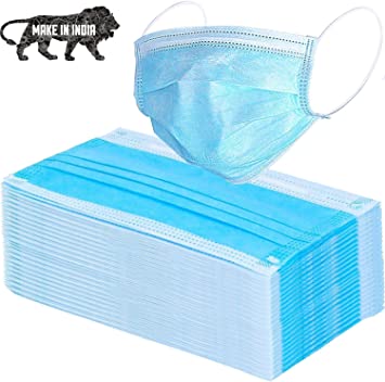 ASGARD® Disposable Air Pollution & Protection Mask Face Mask Nose Mask Dust Mask surgical mask with tie (FREE DELIVERY) (Pack of 50)