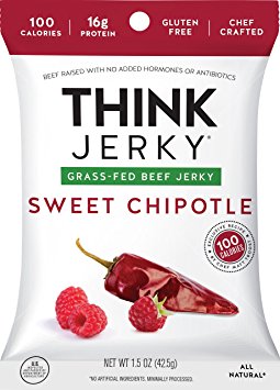 Think Jerky Sweet Chipotle Grass-Fed Beef Jerky (Pack of 5)