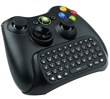 VersionTech Wireless Text Messenger Game Gaming Controller Keyboard Chatpad Keypad For Xbox 360-Black