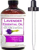 BEST Lavender Oil - 100  NATURAL Premium Quality Bulgarian Huge 4 oz with Dropper - Lavender Essential Oil Uses Treats Stress Anxiety and Depression - Lavender Oil Benefits Ideal for Massages Aromatherapy Sleep Aid Alleviating Headaches and Migraine Relief - Lavender Oil for Skin Moisturizes Slows Aging Improves Complexion and Eczema - 100 Pure Therapeutic-Grade Premium Lavender Oil