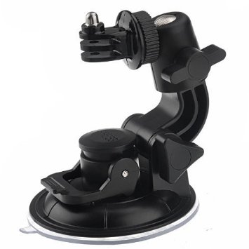 ATian Suction Cup Mount For GoPro Hero 123 with 14 Inch Tripod Mount Adapter