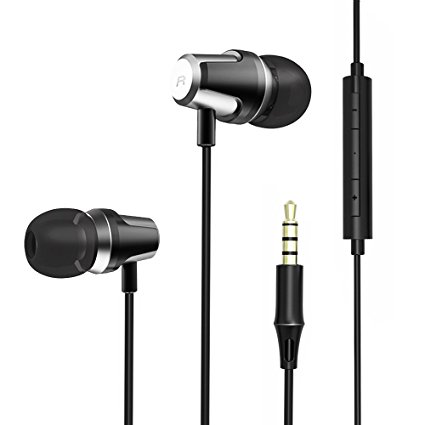 Stereo Corded Earbuds Noise Isolating In-Ear Headphones with Microphone and Remote