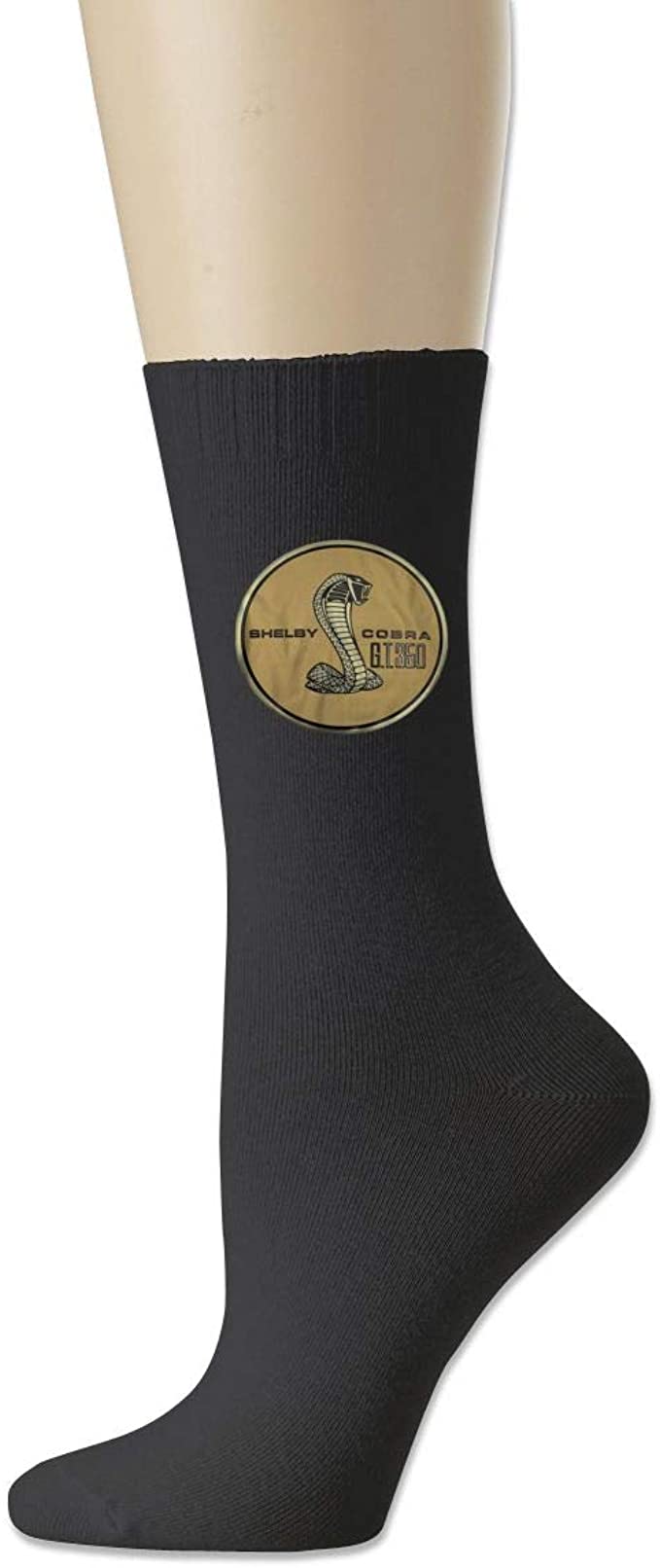 Crew Socks,Cobra GT350 Mustang Snake Non-Slip Socks Cozy Slipper Socks For Women Men Black