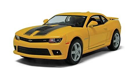 Kinsmart 1:28 Scale Die-Cast Zinc Alloy 2014 Camaro with Openable Doors & Pull Back Action (Assorted)