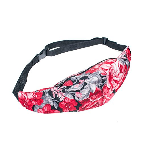 HN Sports Hiking Running Belt Waist Bag Pack For Women Fashion Pouch Zip