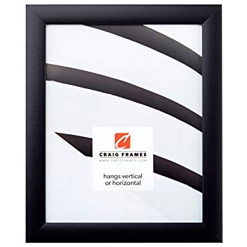 Craig Frames 1WB3BK 16 by 24-Inch Picture Frame, Smooth Wrap Finish, 1-Inch Wide, Black