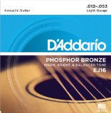 DAddario EJ16 Phosphor Bronze Acoustic Guitar Strings Light