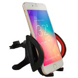 Car MountIpow Universal Smartphone Car Air Vent Mount Holder Cradle for iPhone 6 6 5s5iPod TouchSamsung Galaxy S5S4S3 Note 23NexusNokia LG Optimus GHTC Black-with Two Support Arms