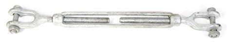 Koch 104013 Forged Turnbuckle, 3/8-Inch by 6-Inch Jaw and Jaw, Galvanized
