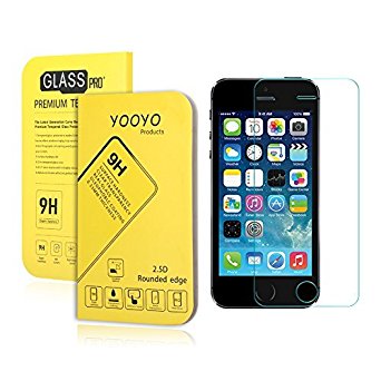 Yooyo Clear 0.33mm Tempered Glass Screen Protector for iPhone 5 / 5S / 5C