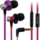 Alpatronix Noise Isolating Earphones EX100 High Performance In Ear Headphones with Built-in Mic  Tangle-Free Wired Headset Earbuds  Earphones with 3-Button Volume Control Noise Isolating HeadPhones for Apple iPhone 6 6 Plus 5S 5C 5 4S 4  iPad 4 3 2 1 Mini Air  iPod Touch Nano Shuffle MacBook iMac and other Apple iOS  OSX Devices - PinkPurple