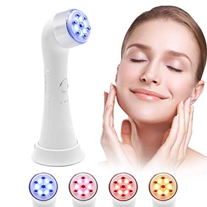 Wrinkle Remove Machine Face Lifting Skin Tightening Machine with 4 Color Light High Frequency Vibration Skin Care Device MEILYLA