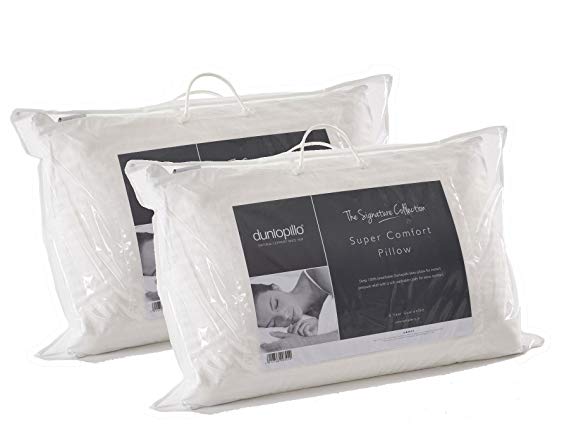 2 x Dunlopillo Super Comfort Deep Latex Pillows