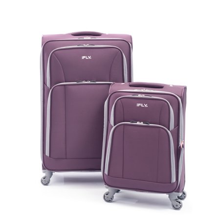 iFLY Soft Sided Luggage Passion 2 pcs set, Purple