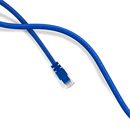GearIT 2 Feet Cat 6 Ethernet Cable Cat6 Snagless Patch - Computer LAN Network Cord, Blue