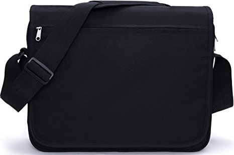 MIER Unisex Messenger Bag 15.6-Inch Laptop Shoulder Bag for Work and School, Multiple Pocket