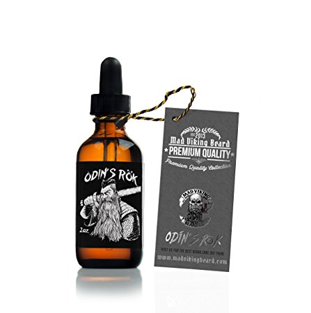 Mad Viking Beard Co. - Premium Beard Oil All-Natural Oils For Beard Health and Style - 2oz (Odin's Rök)