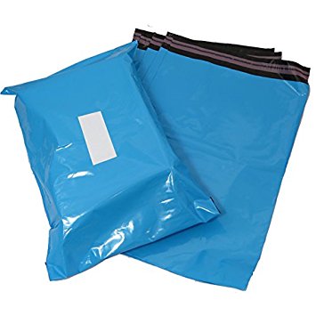 Triplast 10 x 14-Inch Plastic Mailing Postal Bag - Baby Blue (Pack of 100)