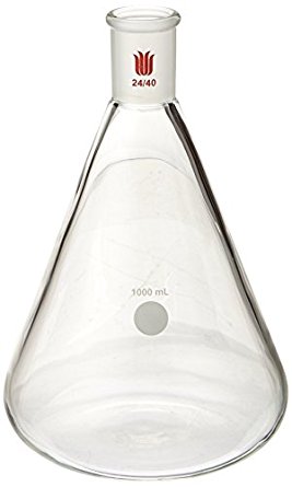 Kemtech F664000 Synthware Erlenmeyer Flask, 1000 mL, 24/40 Outer Joint