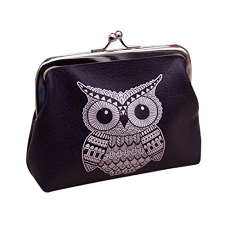 Baomabao Womens Clutch Handbag Owl Wallet Card Holder Coin Purse