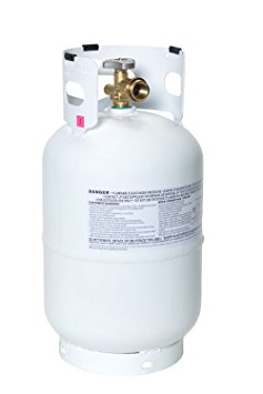 Flame King YSN011 Steel Propane Cylinder with Type 1 Overflow Protection Device Valve, 11-Pound