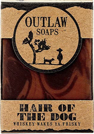 Hair of the Dog Handmade Whiskey-Scented Soap - 2 Pack - Smell like Fortune and Boldness - Like Whiskey, Tobacco, and Coffee Soap - Men's and Women's Bar Soap